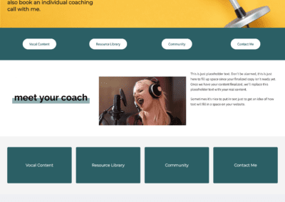 Vocal Coaching Membership (in development)